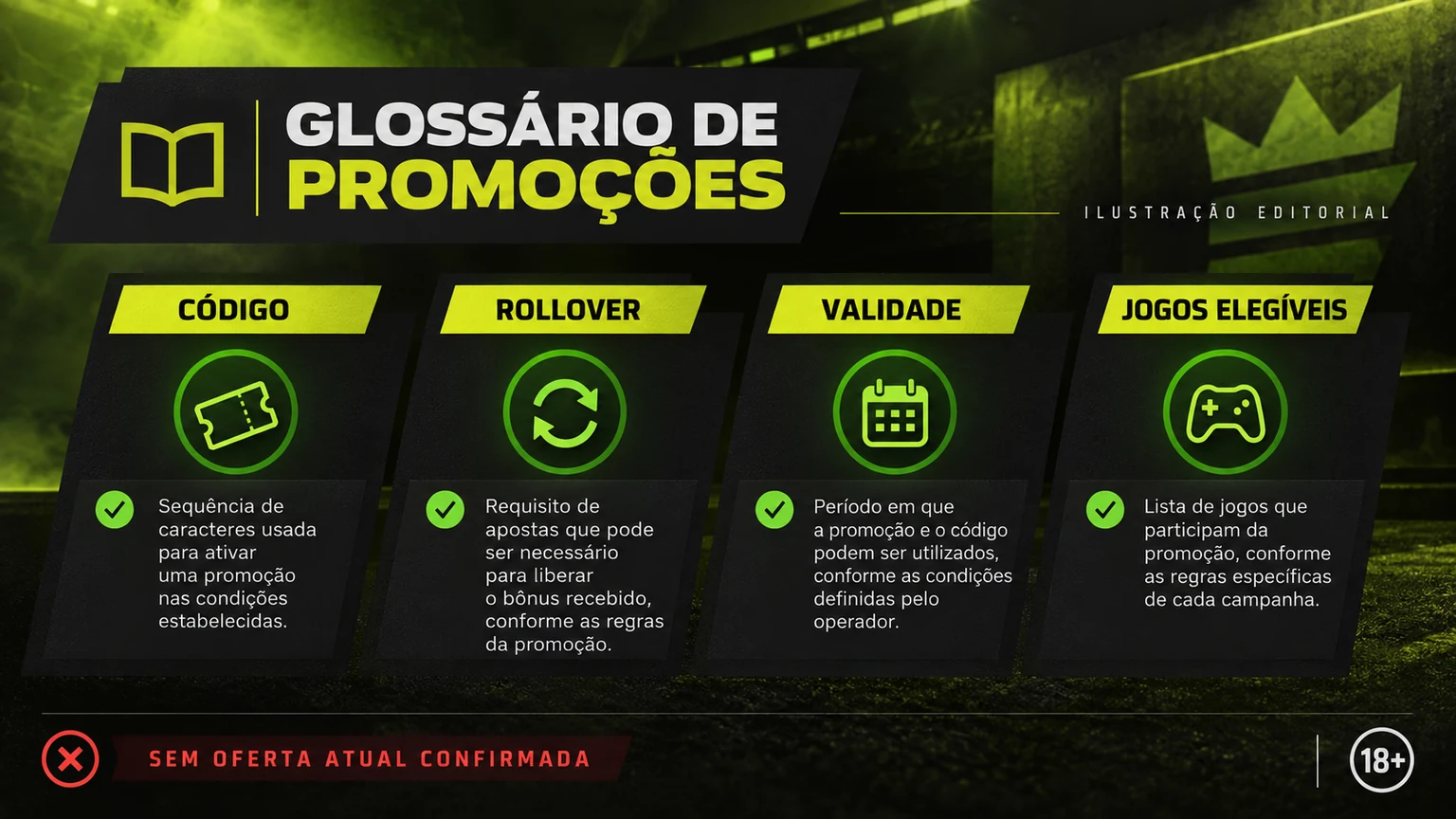 Glossário visual de dinheiro, bônus, alfaces, LuckyBox e XP Panda+