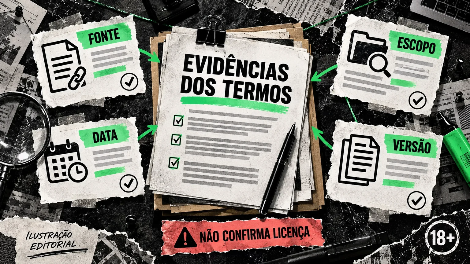 Linha editorial que separa observação, alegação atribuída e fato confirmado